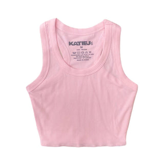KatieJ NYC Tween Livi Ribbed Tank - Baby Pink, KatieJNYC, cf-size-lg-12, cf-size-xl-14, cf-type-top, cf-vendor-katiejnyc, Girls Tank Top, Katie J, Katie J NYC, Livi Tank, Tank, Tank Top, Top,