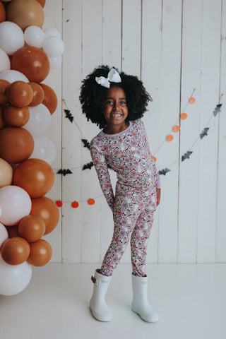 Dream Big Little Co x Madi Nelson Noah's Ghouls L/S Dream Set, Dream Big Little Co, cf-size-9-10, cf-type-pajamas, cf-vendor-dream-big-little-co, DBLC, Dream Big Little Co, Dream Big Little C