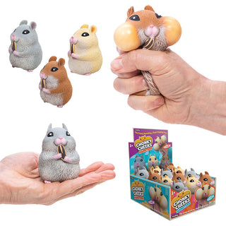 Chonky Cheeks Hamster Squishy Toy, Schylling, Chonky Cheeks, Hamster, Schylling, Squishy, Squishy Toy, Toy - Basically Bows & Bowties