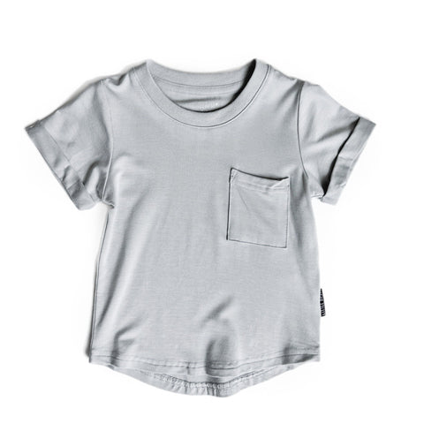 Little Bipsy Pocket Tee - Frost, Little Bipsy Collection, Frost, Jaxton Collection, LBSS23, Little Bipsy, Little Bipsy Pocket Tee, Little Bipsy Tee, Pocket Tee, Tee - Basically Bows & Bowties