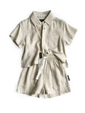 Little Bipsy Linen Button Up - Sand, Little Bipsy Collection, Bahama Breeze, cf-size-0-3-months, cf-size-18-24-months, cf-size-2-3, cf-size-3-4, cf-size-4-5, cf-size-5-6, cf-type-apparel-&-ac