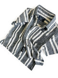 Little Bipsy Linen Button Up - Charcoal Stripe, Little Bipsy Collection, Bahama Breeze, cf-size-12-18-months, cf-size-2-3, cf-size-3-4, cf-size-5-6, cf-size-7-8, cf-type-apparel-&-accessories