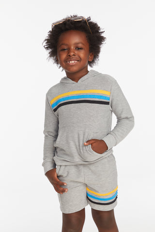 Chaser Boys Heather Grey Short with Strapping