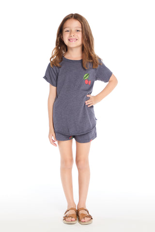 Chaser Cherry Shirttail Tee