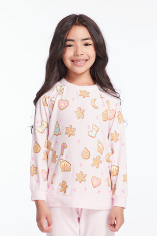 Chaser Christmas Cookies Girls Pullover
