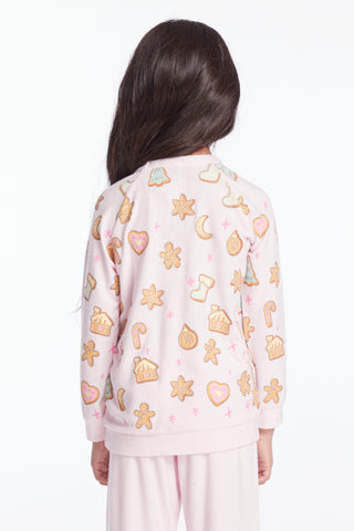 Chaser Christmas Cookies Girls Pullover