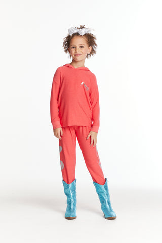 Chaser I Love Smiles Girls Pullover Hoodie