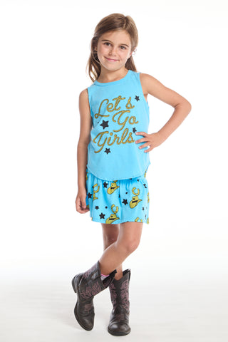 Chaser Let’s Go Girls Shirttail Muscle Tee