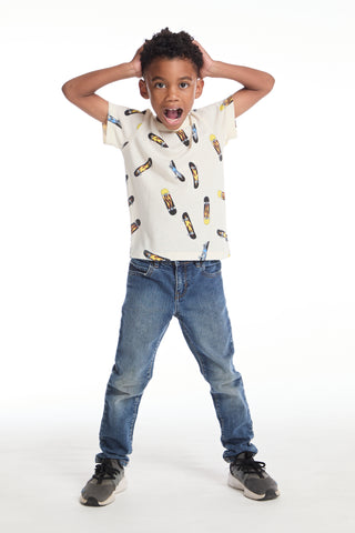 Chaser Skateboard Flames Boys Tee