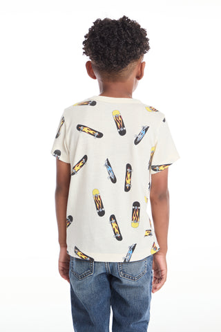 Chaser Skateboard Flames Boys Tee