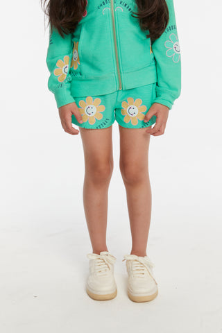 Chaser Smiley Flower Girls Shorts