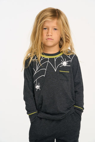 Chaser Spider Web Long Sleeve Top, Chaser, Boys Clothing, Boys Tee, cf-size-10, cf-size-2, cf-size-3, cf-size-4, cf-size-5, cf-size-6, cf-size-7, cf-size-8, cf-type-tee, cf-vendor-chaser, Cha