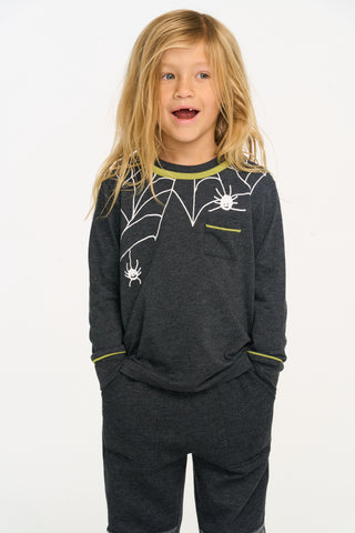 Chaser Spider Web Long Sleeve Top, Chaser, Boys Clothing, Boys Tee, cf-size-10, cf-size-2, cf-size-3, cf-size-4, cf-size-5, cf-size-6, cf-size-7, cf-size-8, cf-type-tee, cf-vendor-chaser, Cha
