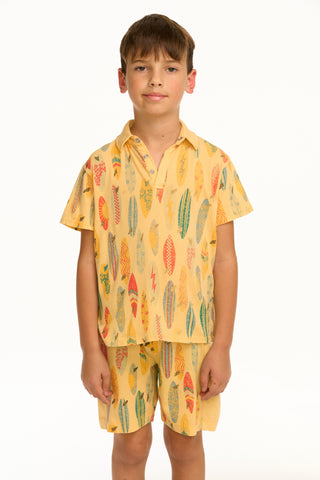 Chaser Surfboards Button Up Tee, Chaser, Button Up Tee, cf-size-6, cf-size-7, cf-size-8, cf-type-shirts-&-tops, cf-vendor-chaser, Chaser, Chaser Brand, Chaser Button Down Shirt, Chaser Kids, 