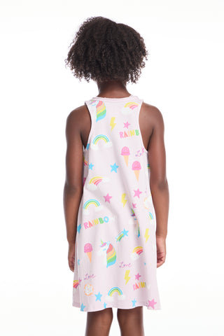 Chaser Unicorn Treats Girls Tank Dress