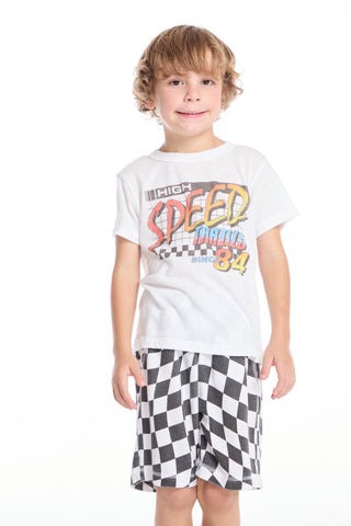 Chaser Wavy Check Boys Shorts