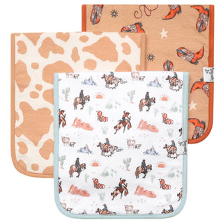 Copper Pearl Boone Premium Burp Cloth Set