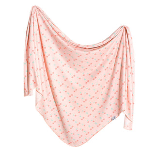 Copper Pearl Cheery Knit Swaddle Blanket, Copper Pearl, Cheery, Cherries, Copper Pearl, Copper Pearl Swaddle, Copper Pearl Swaddling Blanket, Knit Swaddle Blanket, Swaddling Blanket, Swaddlin