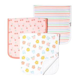 Copper Pearl Cheery Premium Burp Cloth Set, Copper Pearl, Burp Cloth Set, Burp Cloths, cf-type-burp-cloth, cf-vendor-copper-pearl, Cheery, Copper Pearl Burp Cloth Set, Daisy, Burp Cloth - Bas