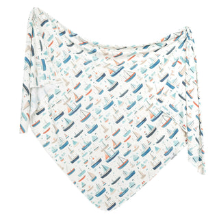 Copper Pearl Fischer Knit Swaddle Blanket