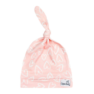 Copper Pearl Sweetie Top Knot Hat in soft fabric, featuring a stylish knot detail, designed for babies and toddlers.