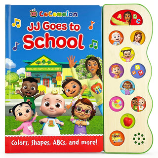 CoComelon JJ Goes to School Sound Board Book, Cottage Door Press, Back to School, Board Book, Book, Books, Books for Children, cf-type-print-books, cf-vendor-cottage-door-press, Children's Bo