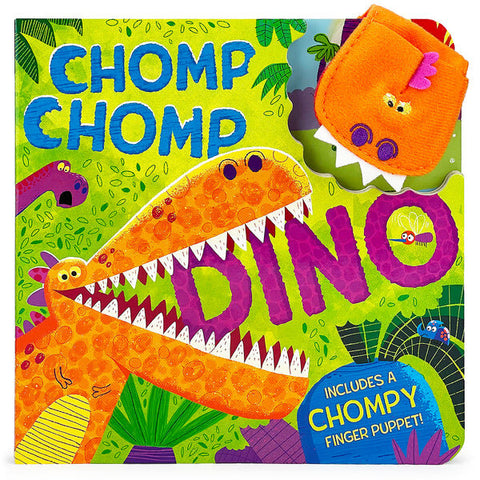 Chomp Chomp Dino Puppet Board Book, Cottage Door Press, Baseball, Board Book, Book, Books, Books for Children, cf-type-print-books, cf-vendor-cottage-door-press, Children's Book, Chomp Chomp,