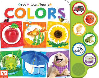 Color See Hear Learn Sound Board Book, Cottage Door Press, Board Book, Book, Books, Books for Children, cf-type-print-books, cf-vendor-cottage-door-press, Children's Book, Colors, Cottage Doo