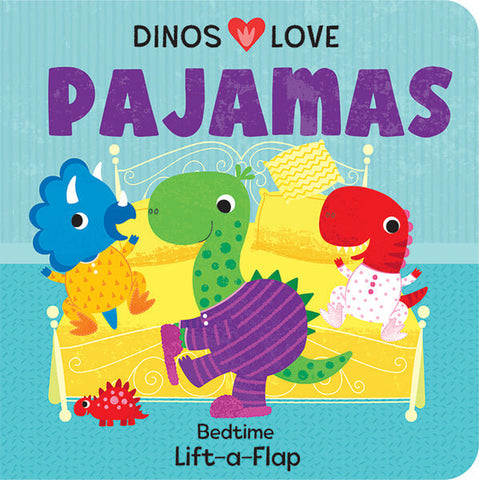 Dinos Love Pajamas Lift A Flap Board Book, Cottage Door Press, Board Book, cf-type-print-books, cf-vendor-cottage-door-press, Cottage Door Press, Dino, Dinos, Dinos Love, Dinosaur, Dinosaur B