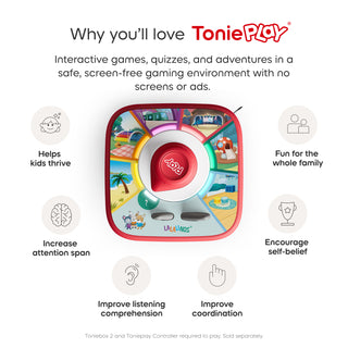 Tonieplay Lalalinos: Find the Photo Game
ToniePlay product with features listed on a white background
