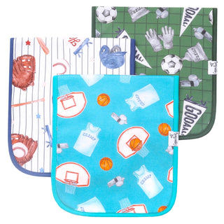Copper Pearl Burp Cloth Set - All Star