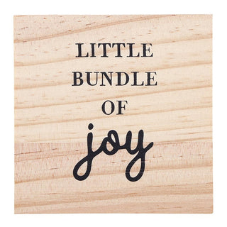 Stephan Baby Baby's First Christmas Ornament - Baby Carriage
Wooden plaque with 'Little Bundle of Joy' text on a white background