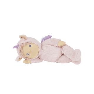 Olli Ella Dozy Dinkums - Unicorn - Una / Pink
Plush toy dragon lying on a transparent background