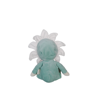 Olli Ella Dinky Dinkums Lily doll with blonde hair, wearing a colorful outfit, holding a small plush toy.