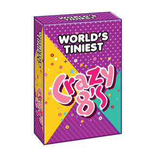 Playmaker World's Tiniest Card Game: Crazy 8's
Box of World's Tiniest Crazy 8s game with colorful design on a white background