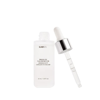 Glamnetic Press-On Nail Remover
Glamglue press-on nail remover bottle with dropper on a white background