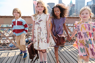 Pink Chicken Girls Harper Dress - Patterned Bows