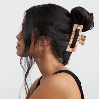 Kitsch, Kitsch Eco-Friendly Jumbo Open Shape Claw Clip - Brown - Basically Bows & Bowties