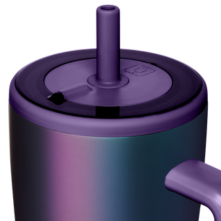 Brumate Era 40oz cup in Dark Aura color, featuring a sleek design and secure lid, ideal for beverages on the go.