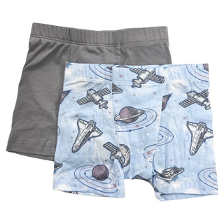 Esme Space Boy's Boxer 2 Pack, Esme, Boy underwear, Boys Boxer Brief Set, Boys Boxers, cf-size-large-7-8, cf-type-boxer-brief, cf-vendor-esme, Els PW 8598, Esme, Esme Boxer, Esme Boxers, Esme