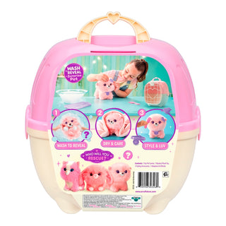Scruff-A-Luvs Pet Scruff Playset
Pink toy case with a girl playing with a toy inside, featuring wash, reveal, dry, care, style, and love stages.