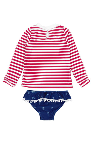 Feather 4 Arrow Sandy Toes L/S Swim Set - Twilight