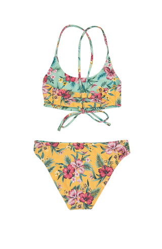 Feather 4 Arrow Waverly Reversible Bikini - Beach Glass