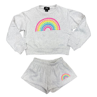 FBZ Neon Rainbow Grey Mist Shorts