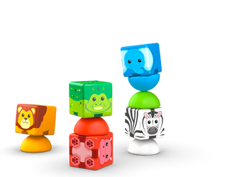 Geomag Magicube Magic Stacking Safari 10pc Set 10pc