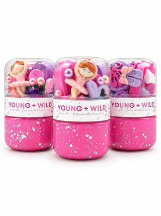 Young Wild and Friedman Grab & Go Dough Jar - Ballet: Pink