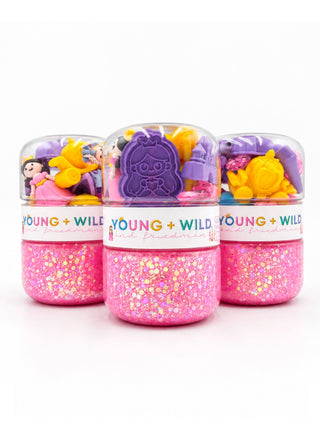Young Wild and Friedman Grab & Go Dough Jar - Princess: Pink