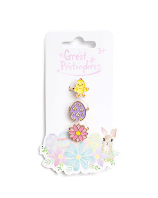 Great Pretenders Easter Egg Rings Set, Great Pretenders, cf-type-earrings, cf-vendor-great-pretenders, Creative Education, Easter, Easter Basket, Easter Basket Ideas, Easter Bunny, Easter Egg