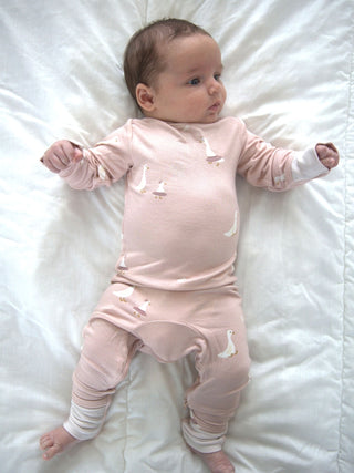 Gunamuna Convertible Romper Footie - Tutu Goose