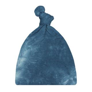 Lou Lou and Company Top Knot Hat - Heath
Blue knotted baby hat on a white background